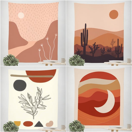 Morandi Bohemian Tapestry Color 1 – Boho Wall Hanging for Bedroom Decor
