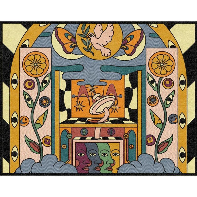 Faith World Tapestry Styled Bedroom Hippie Boho Wall Art Home Decoration