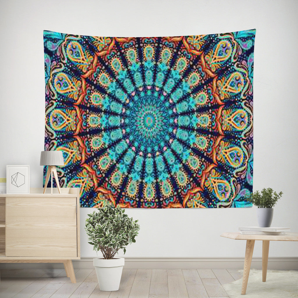 Bohemian Mandala Tapestry Color 15 – Aesthetic Mandala Wall Art Fabric