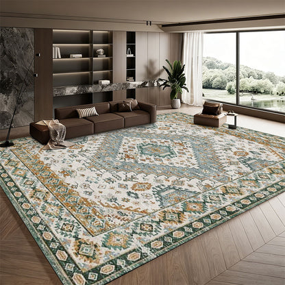 Persian Rug Foldable Washable Carpet Living Room Large Area Anti-Slip Decor