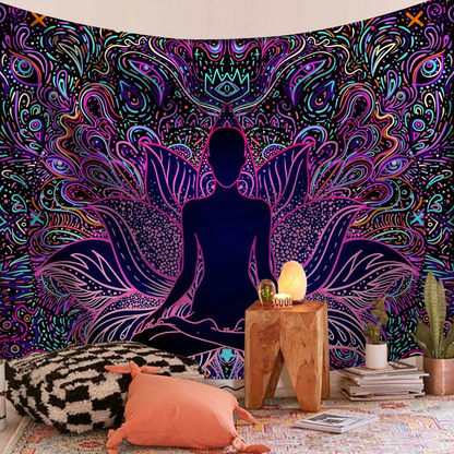 Bohemian Mandala Tapestry Color 13 – Boho Bedroom Mandala Wall Decor