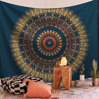 Bohemian Mandala Tapestry Color 14 – HD Print Boho Wall Hanging Art