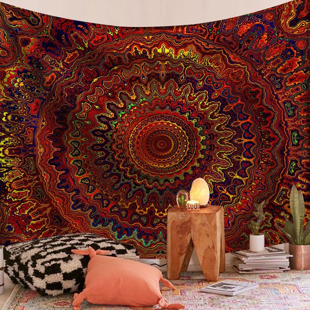 Bohemian Mandala Tapestry Color 16 – Boho Mandala Home Decor Wall Hanging