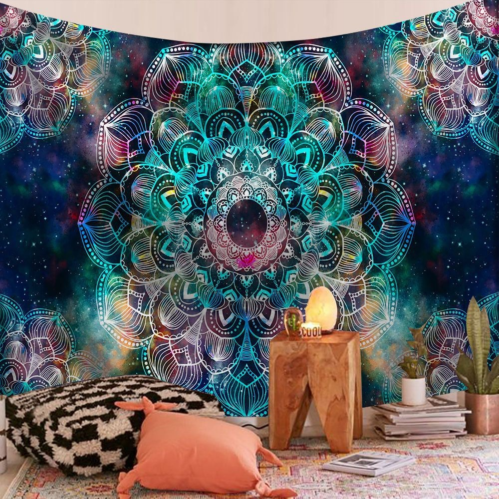 Bohemian Mandala Tapestry Color 17 – Aesthetic Mandala Bedroom Wall Art