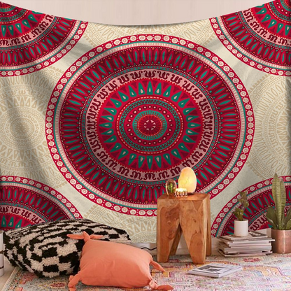 Bohemian Mandala Tapestry Color 18 – Boho Wall Hanging Mandala Fabric