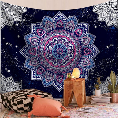 Bohemian Mandala Tapestry Color 25 – Mandala Boho Bedroom Wall Hanging