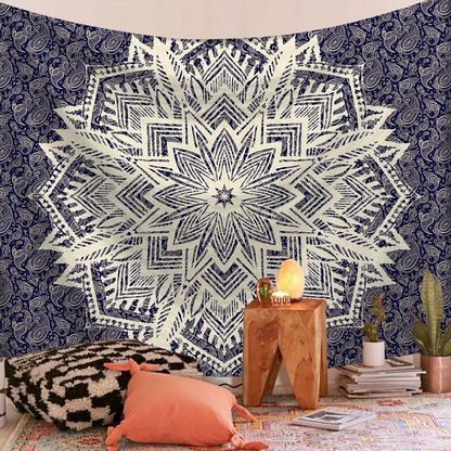 Bohemian Mandala Tapestry Color 27 – Aesthetic Mandala Boho Wall Hanging