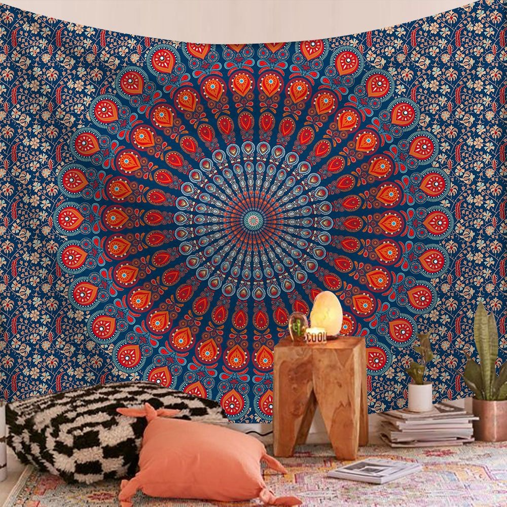 Bohemian Mandala Tapestry Color 28 – HD Print Mandala Wall Art Fabric