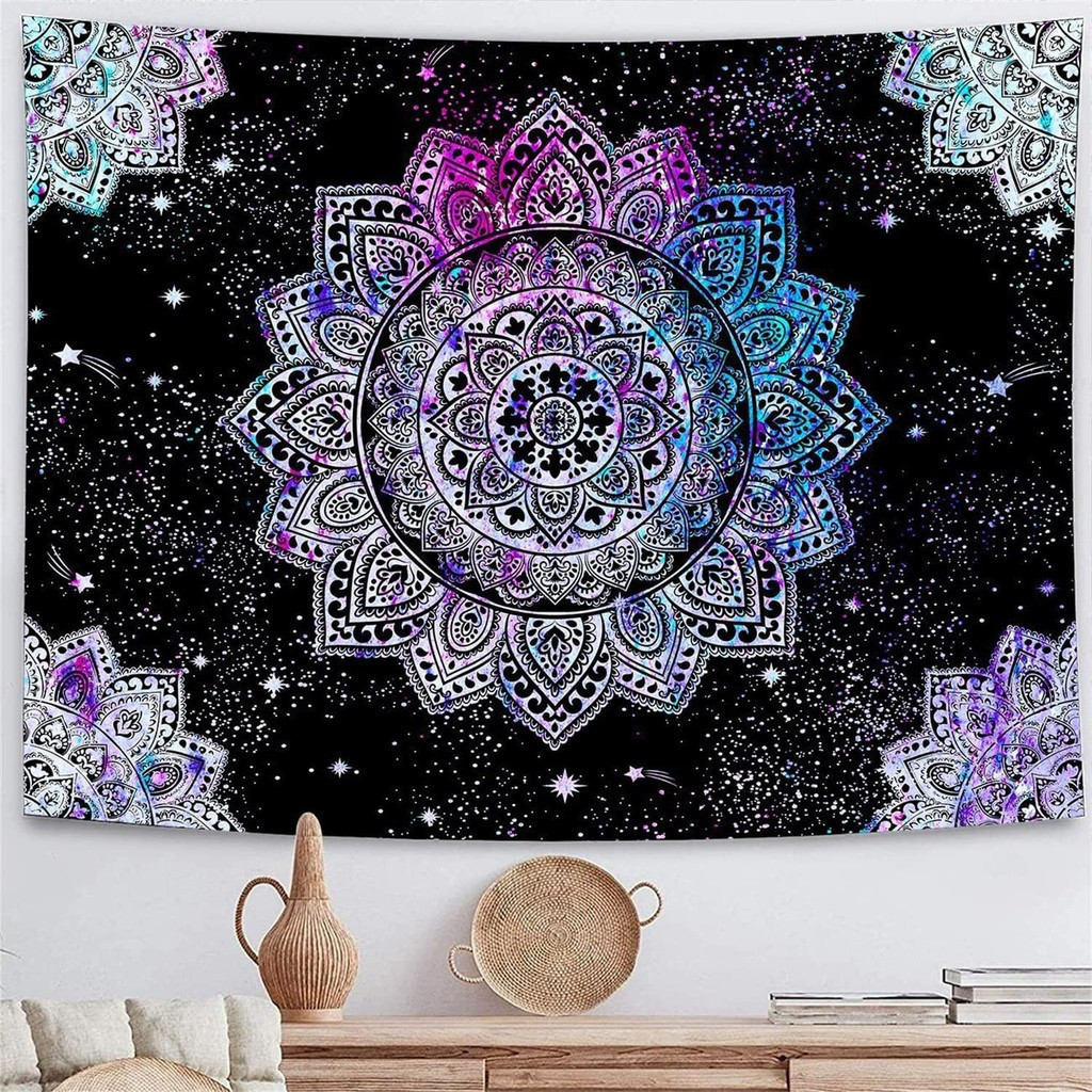 Bohemian Mandala Tapestry Color 30 – Mandala Aesthetic Boho Wall Decor
