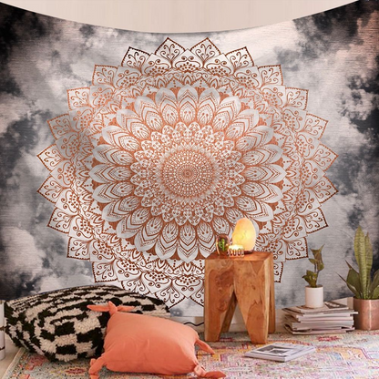 Bohemian Mandala Tapestry Color 31 – Boho Wall Hanging Mandala Art