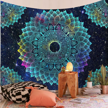 Bohemian Mandala Tapestry Color 34 – Mandala Boho Wall Art Fabric