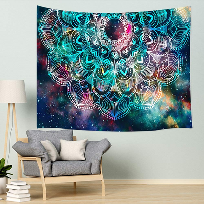 Bohemian Mandala Tapestry Color 37 – HD Print Mandala Boho Wall Art