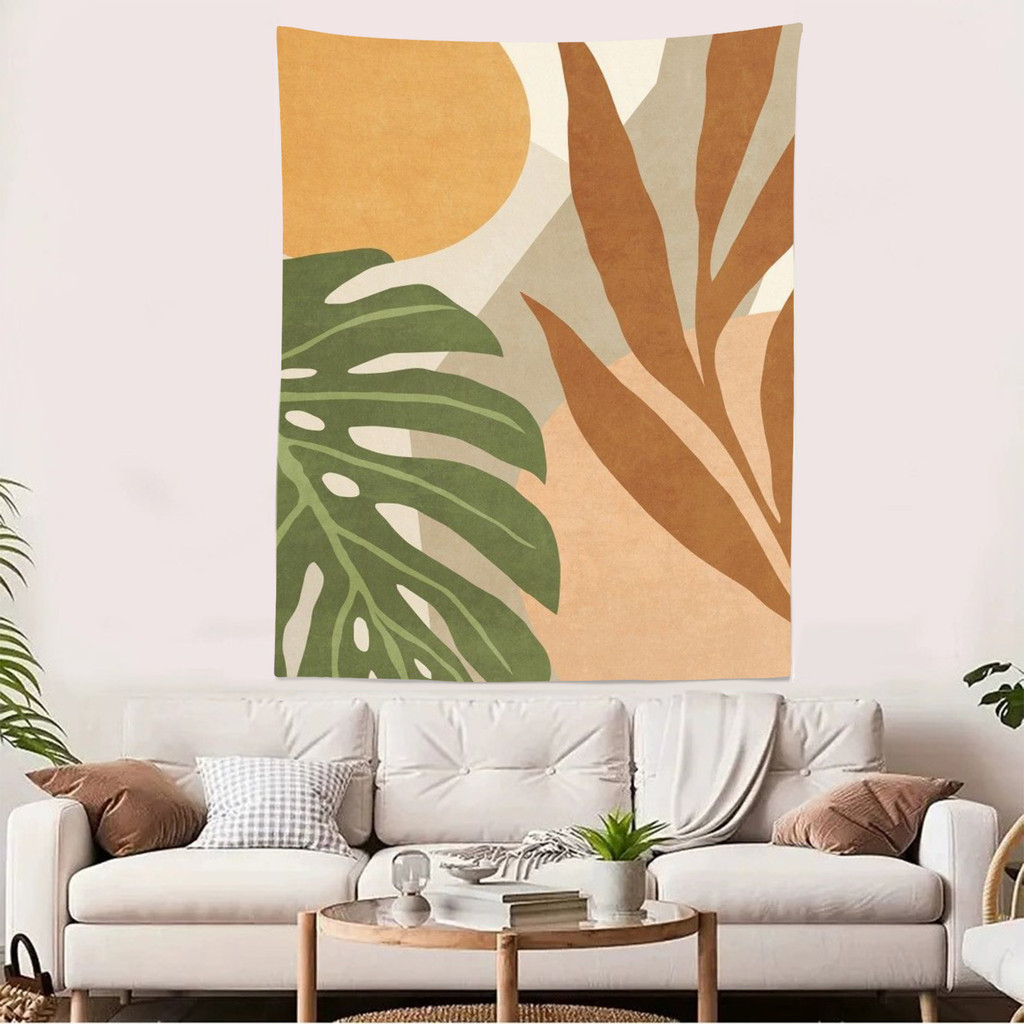 Nordic Morandi Wall Tapestry – Pastel Color Abstract Wall Hanging