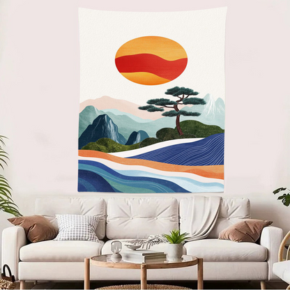 Nordic Morandi Wall Tapestry – Aesthetic Nordic Decor Hanging Cloth