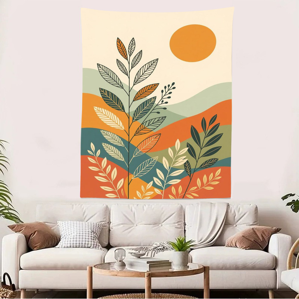Nordic Morandi Wall Tapestry – Nordic Abstract Art Aesthetic Room Decor