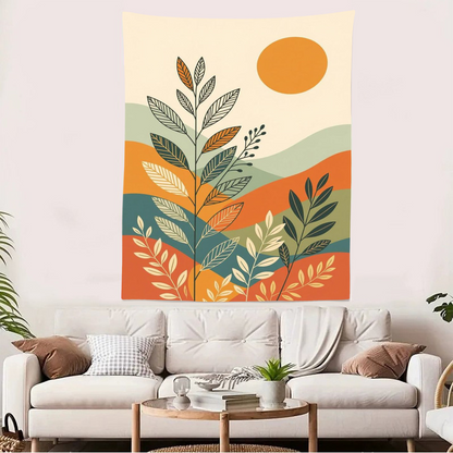 Nordic Morandi Wall Tapestry – Nordic Abstract Art Aesthetic Room Decor