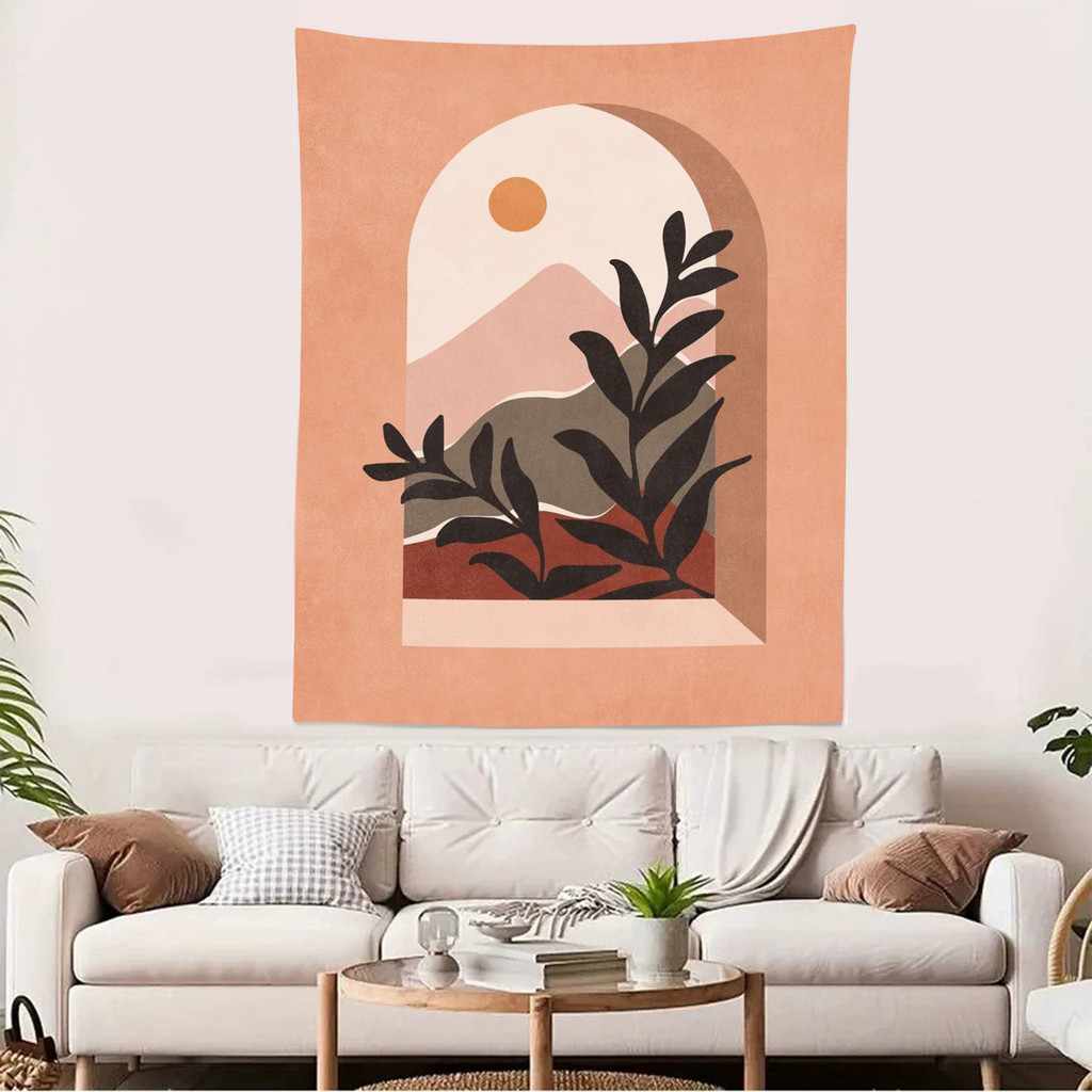 Nordic Morandi Wall Tapestry – Morandi Tone Bedroom Hanging Cloth