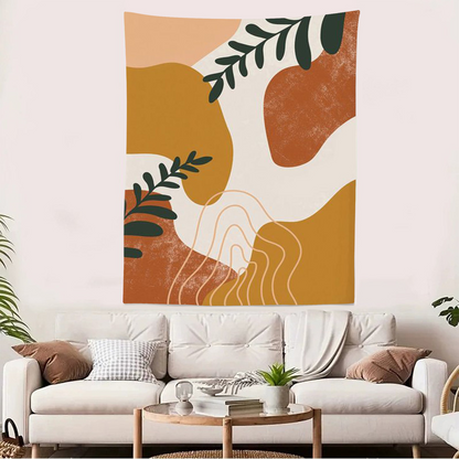 Nordic Morandi Wall Tapestry – Boho Aesthetic Wall Decor Hanging Cloth