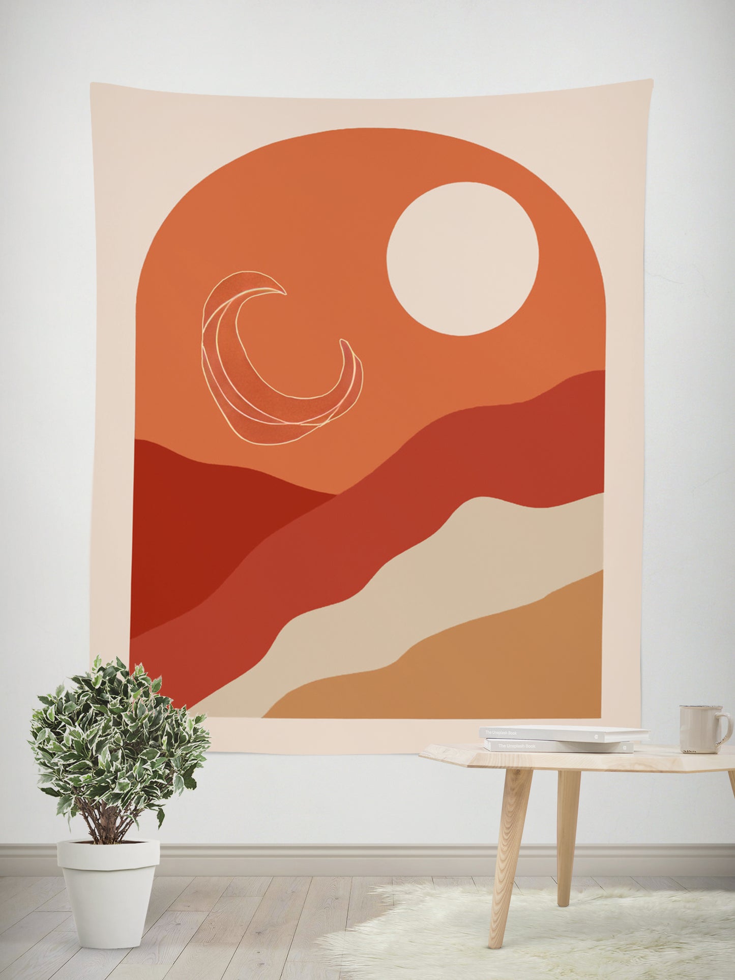 Morandi Bohemian Tapestry Color 13 – Boho Bedroom Wall Hanging Decor