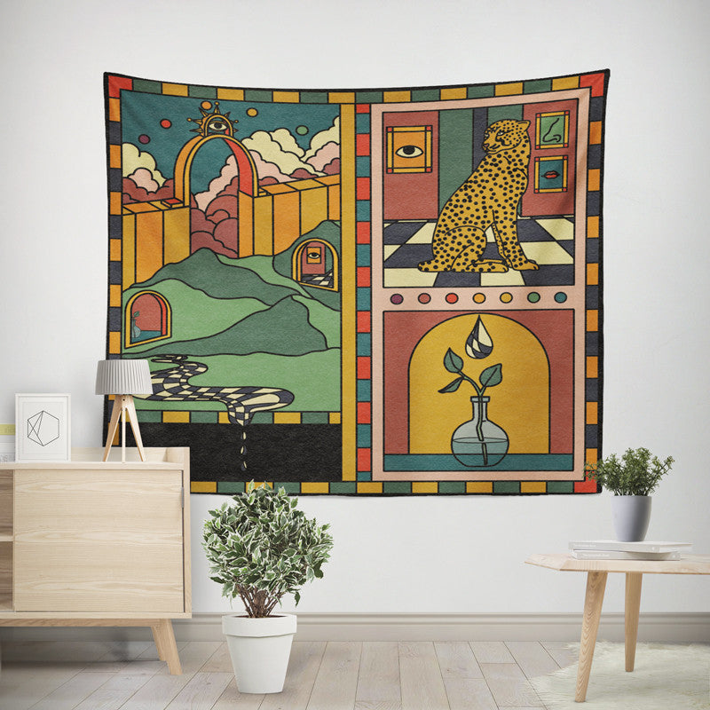 Abstract Faith World Tapestry Wall Hanging Hippie Boho Living Room Home Decor