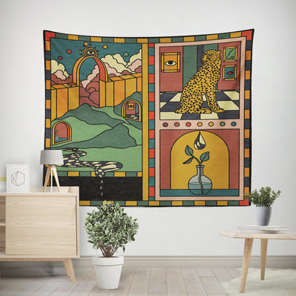 Abstract Faith World Tapestry Wall Hanging Hippie Boho Living Room Home Decor
