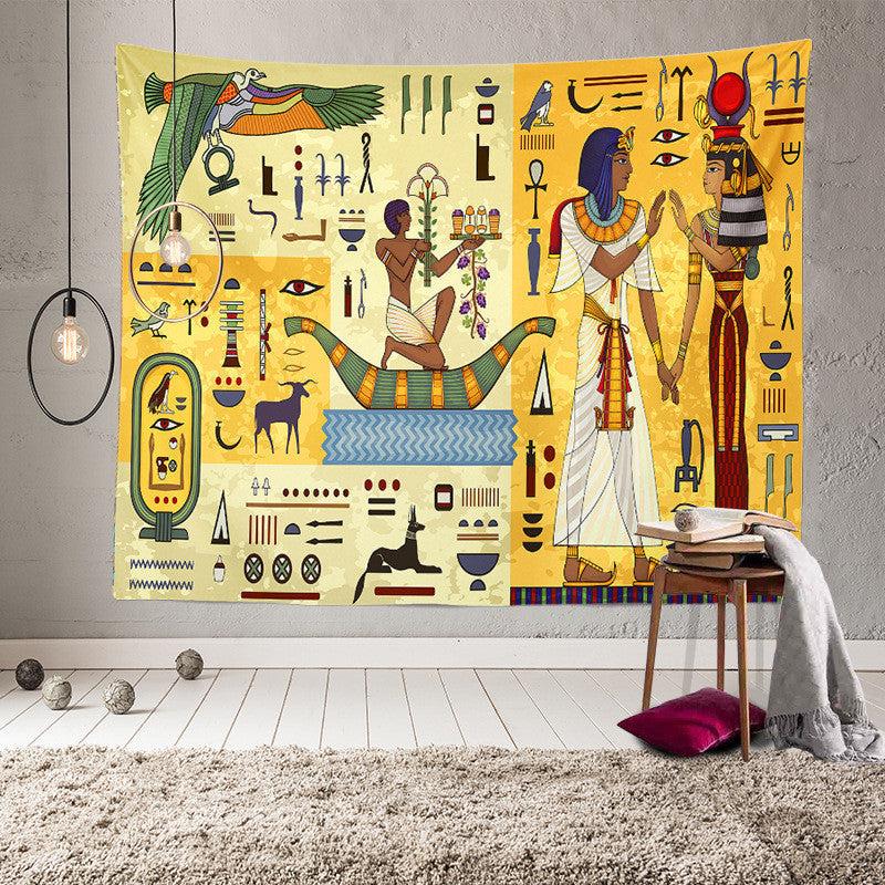 Anubis Egyptian Tapestry – Jackal God Wall Hanging Home Decor