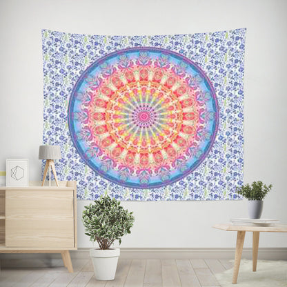 Bohemian Mandala Tapestry Color 17 – Aesthetic Mandala Bedroom Wall Art