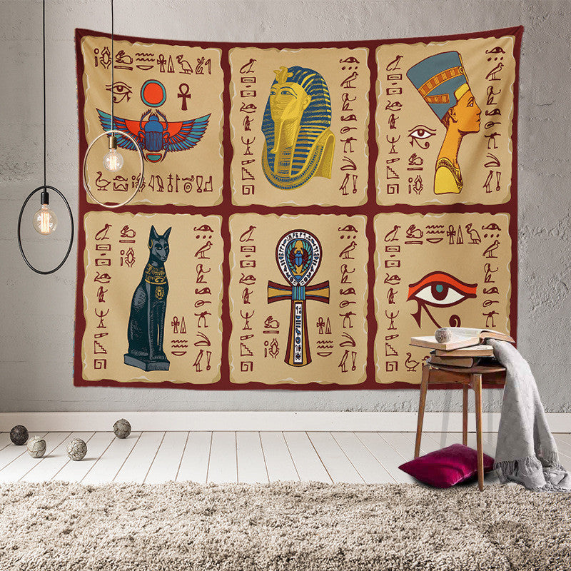 Egyptian Gods Tapestry – Ancient Ceremony Wall Hanging Home Decor