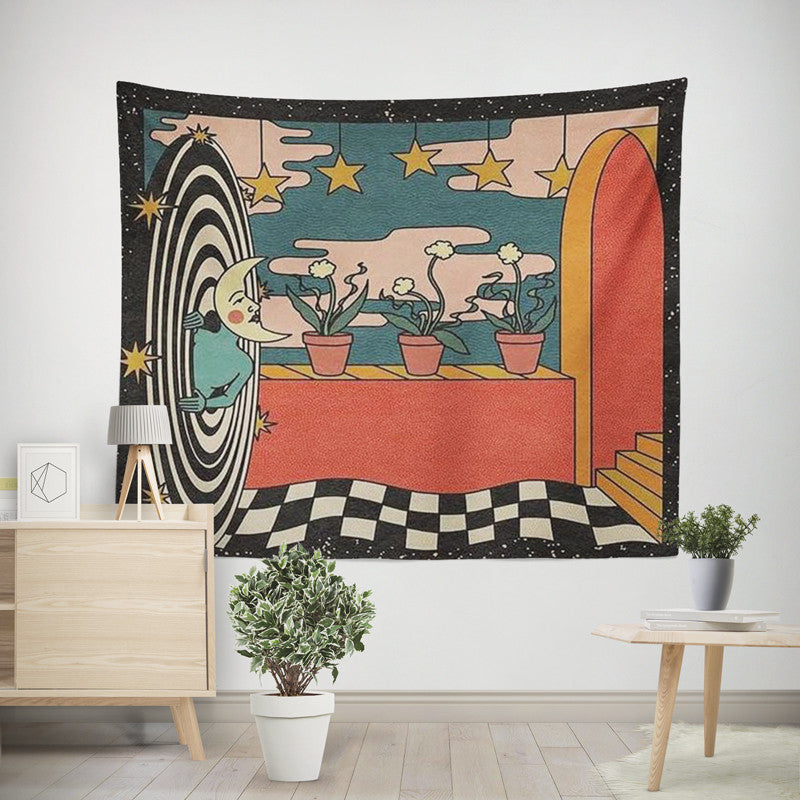 Abstract Faith World Tapestry Wall Hanging Hippie Boho Living Room Home Decor