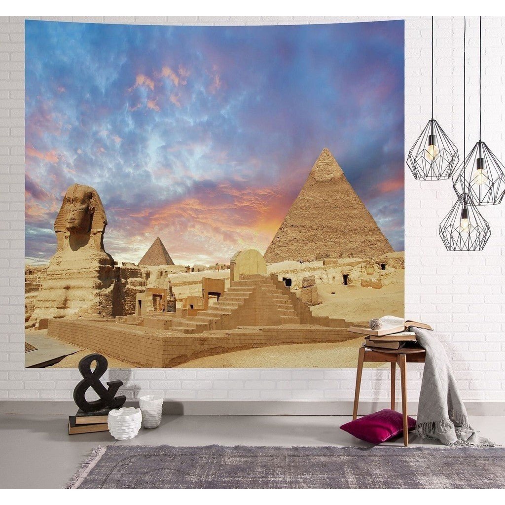 Egyptian Hieroglyphics Tapestry – Ancient Script Wall Hanging Decor