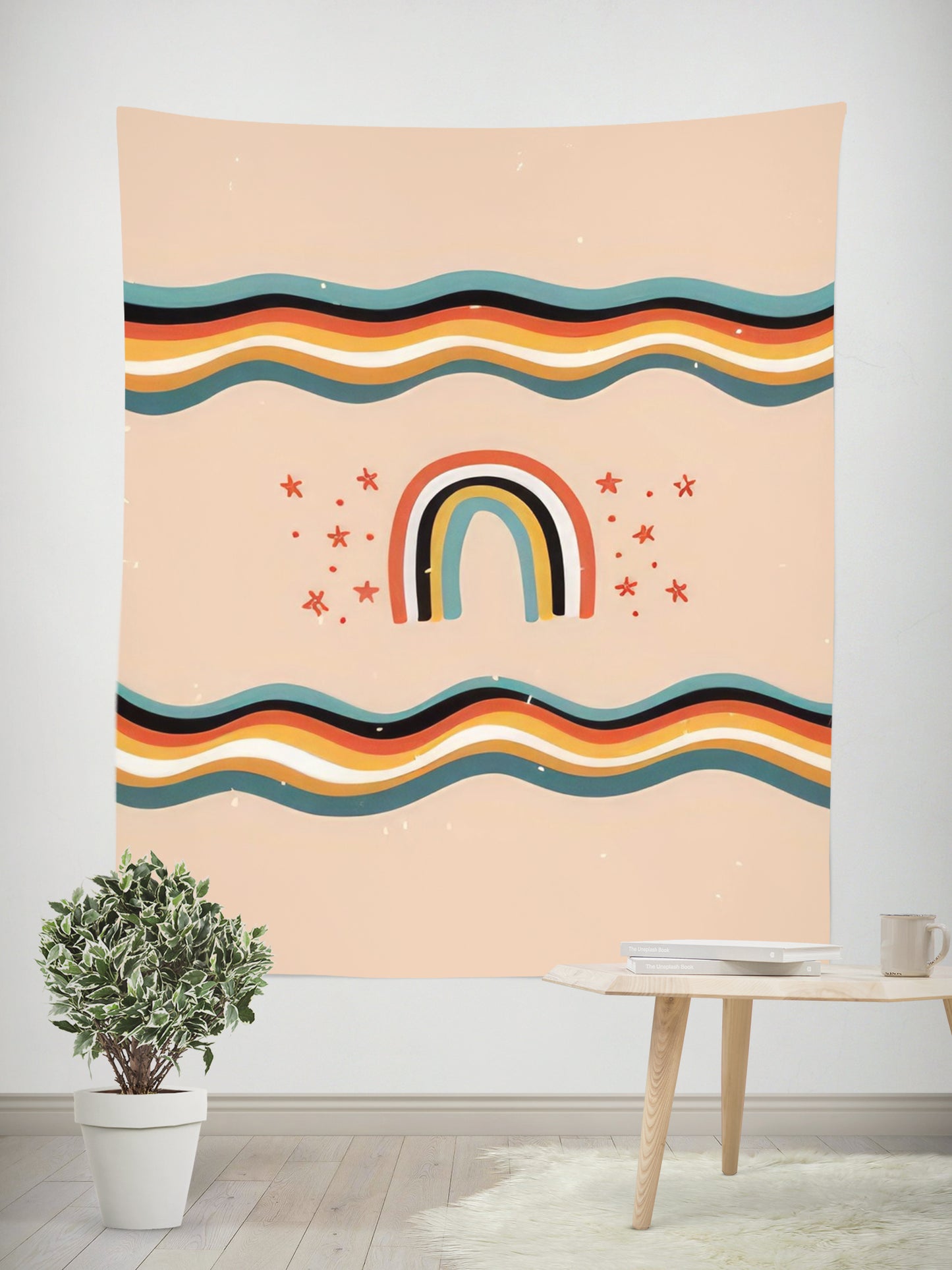 Morandi Bohemian Tapestry Color 17 – Boho Aesthetic Wall Art Fabric