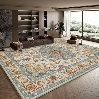 Persian Rug Styled Living Room Large Area Full Coverage Washable Carpet