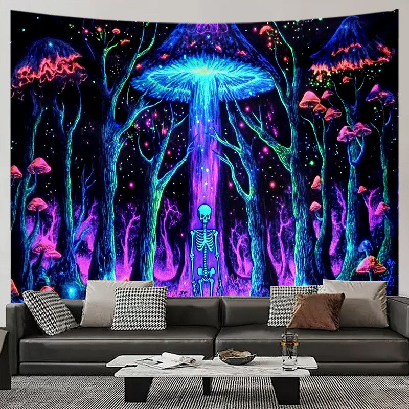 Mushroom Tapestry Aesthetic Boho Wall Hanging Dorm Room Home Decoration