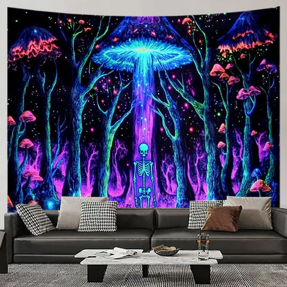 Mushroom Tapestry Aesthetic Boho Wall Hanging Dorm Room Home Decoration