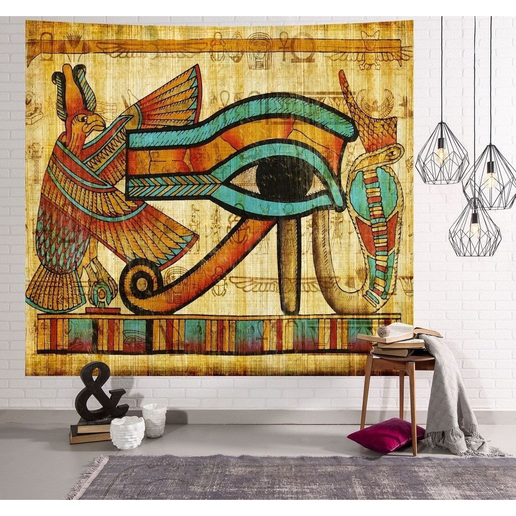 Eye of Horus Tapestry – Egyptian Wall Art Hanging Bedroom Decor