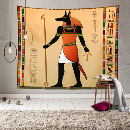 Egyptian Pharaoh Tapestry – Ancient King Scene Wall Hanging Decor