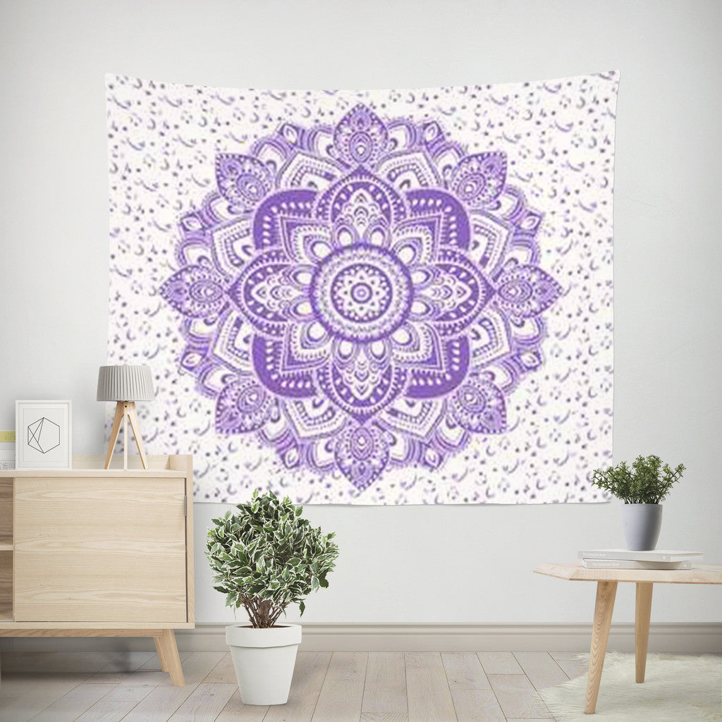 Bohemian Mandala Tapestry Color 12 – Mandala Boho Wall Hanging Fabric Art
