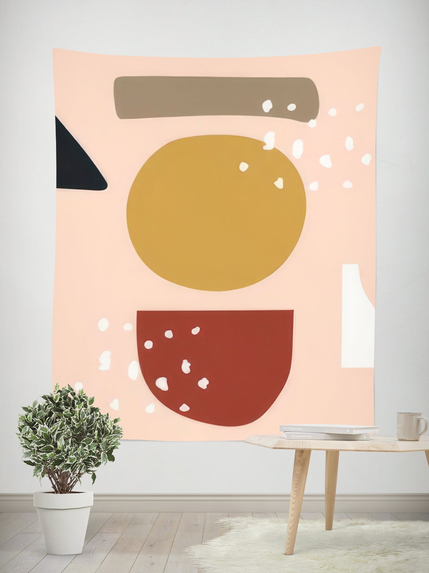 Morandi Bohemian Tapestry Color 20 – Aesthetic Boho Wall Decor Fabric