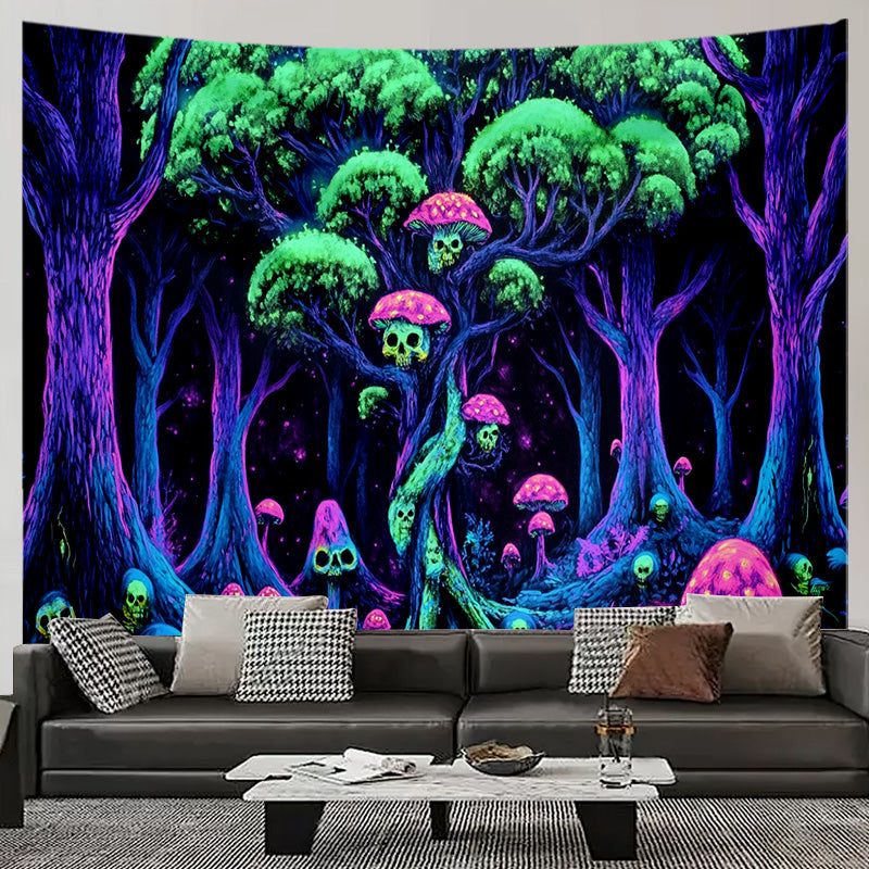 Dreamy Mushroom Tapestry Size Reference Wall Hanging Aesthetic Home Decor