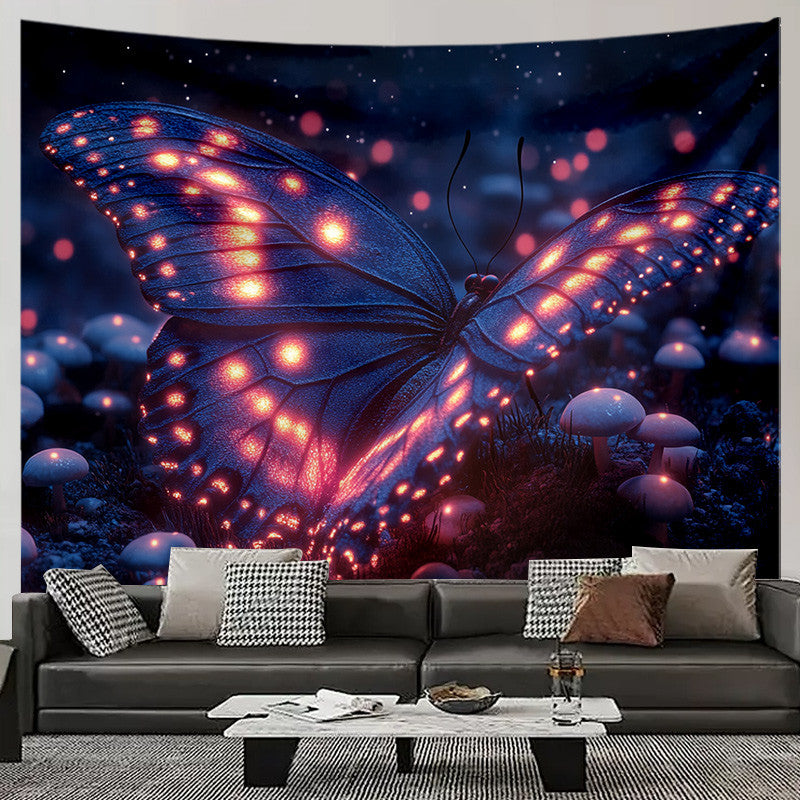 Dreamy Mushroom Tapestry Size Reference Wall Hanging Aesthetic Home Decor