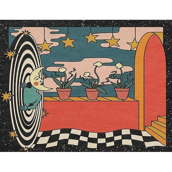 Abstract Artistic Tapestry Close Up Detail Fabric Hippie Wall Hanging Decor