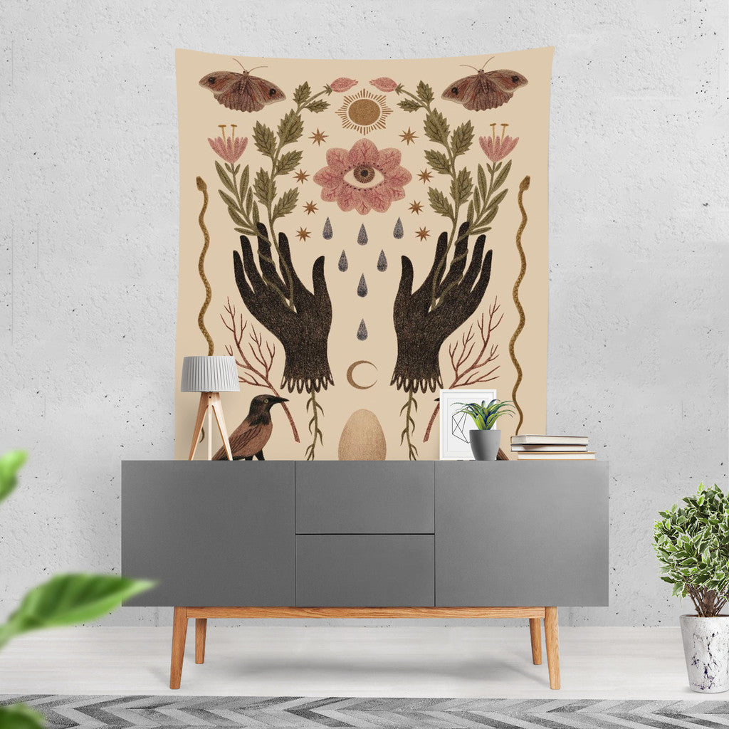 图13：Ethnic Style Tapestry Size Reference Wall Hanging Boho Bedroom Decor