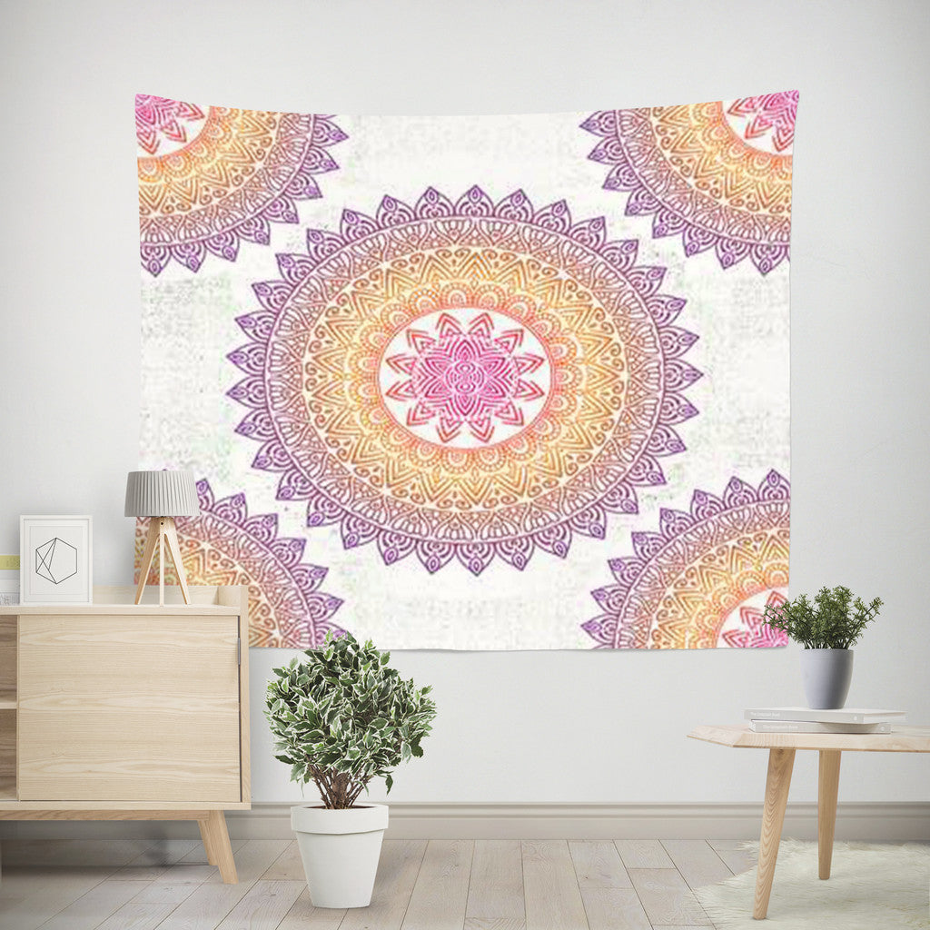 Bohemian Mandala Tapestry Color 21 – Mandala Boho Bedroom Room Wall Art