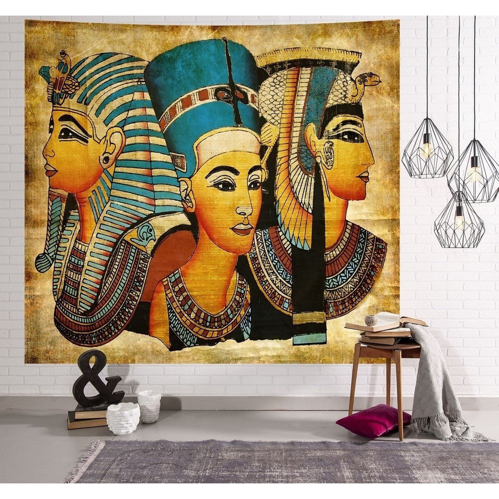 Nefertiti Egyptian Tapestry – Queen Portrait Wall Hanging Home Decor