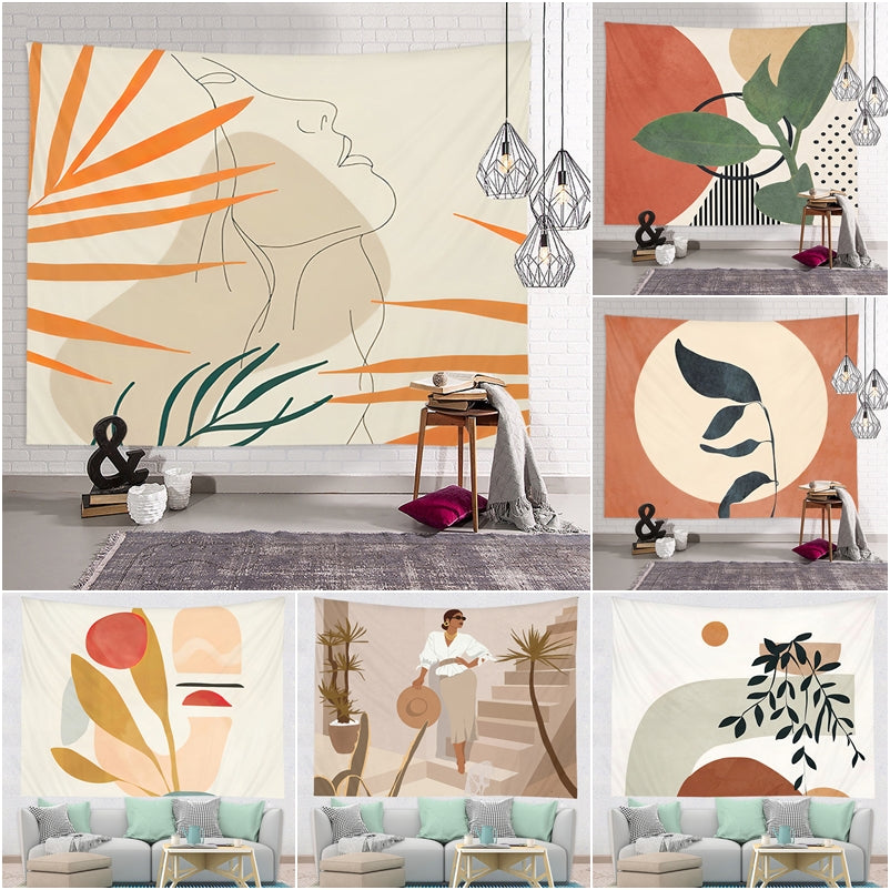 Nordic Morandi Tapestry - Size & Style Guide | Boho Wall Hanging | JoyLadyBBD