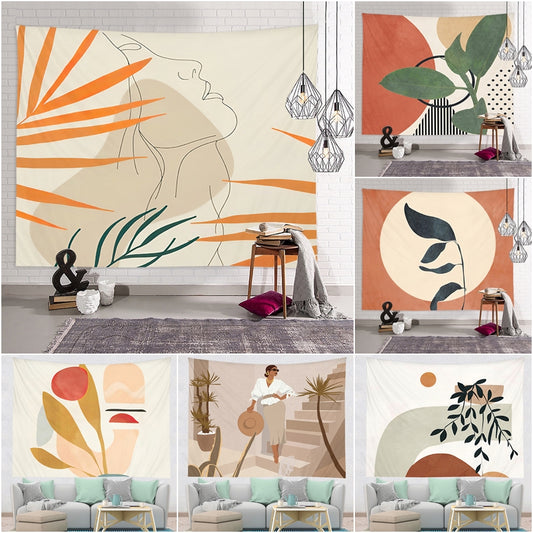 Nordic Morandi Tapestry - Size & Style Guide | Boho Wall Hanging | JoyLadyBBD